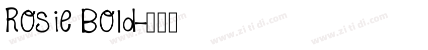 Rosie Bold字体转换